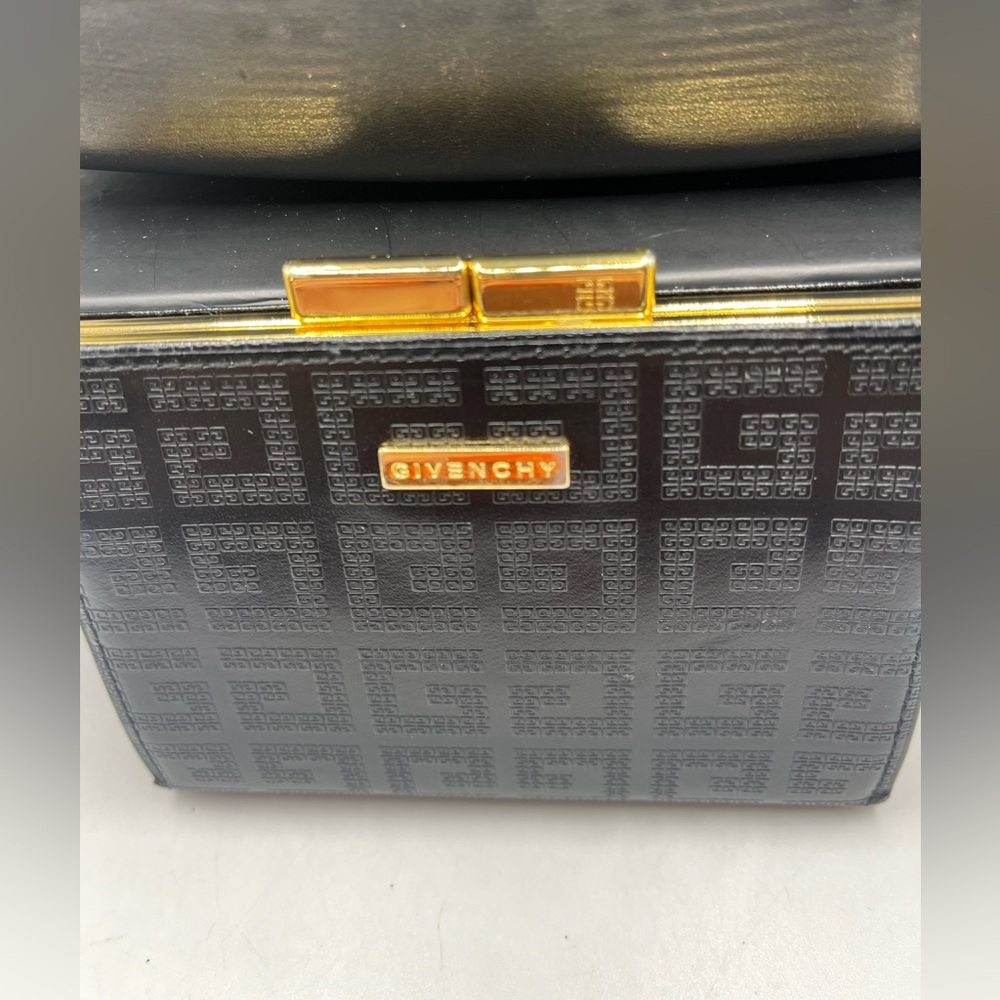 Givenchy Black and Gold Geometric Clutch - Picture 2 of 8